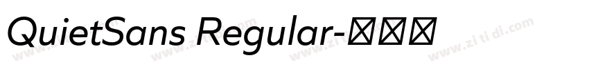 QuietSans Regular字体转换